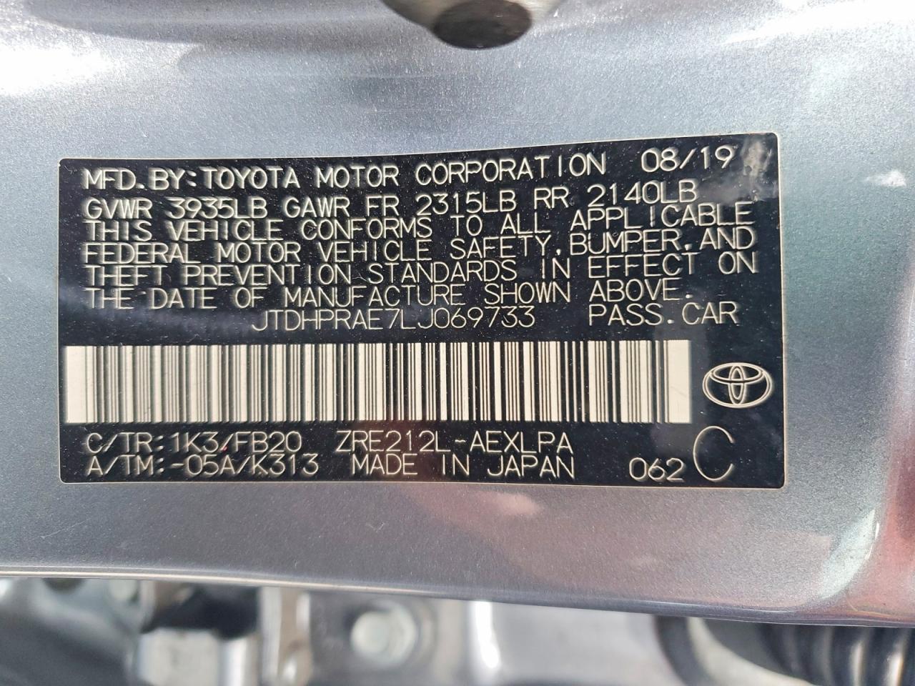 Toyota Corolla Le