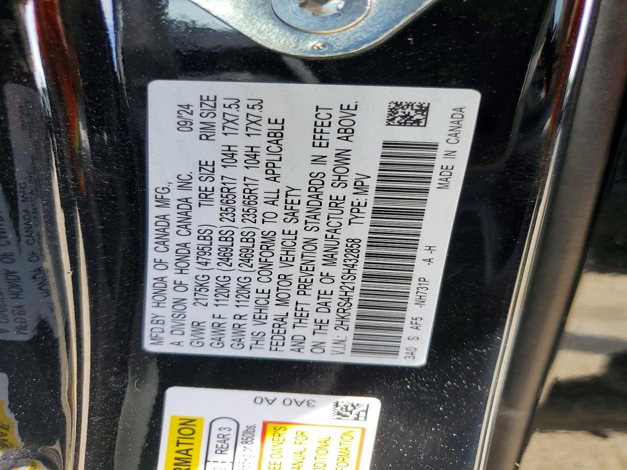 Honda Crv Lx
