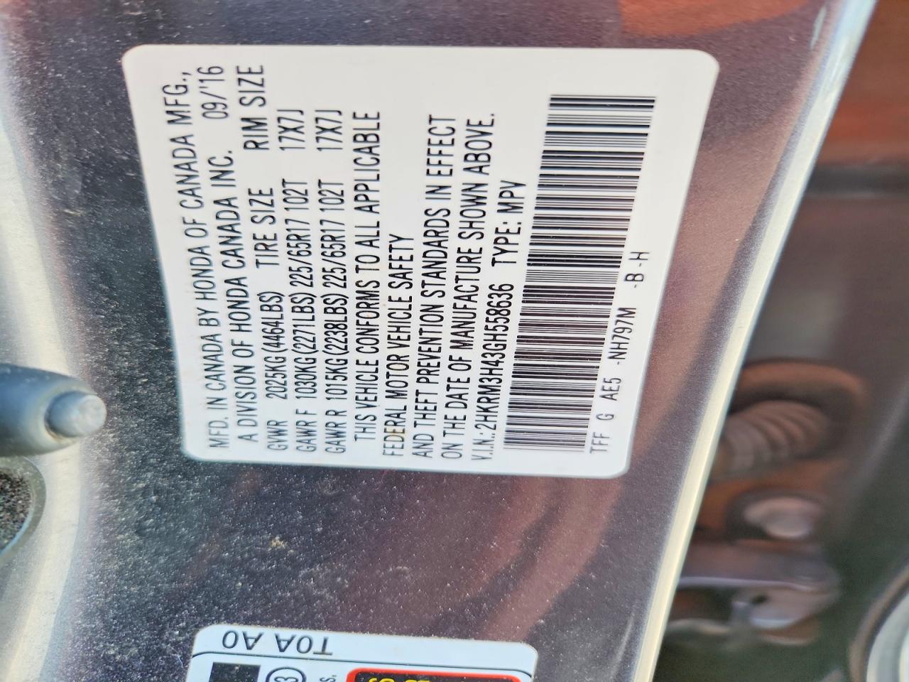Honda Crv Se