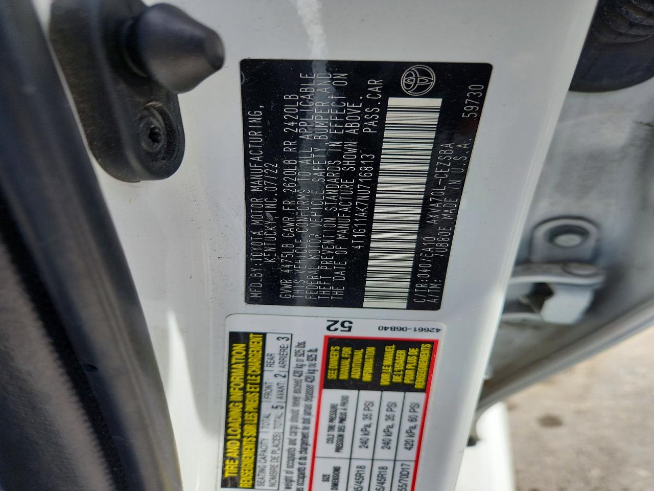 Toyota Camry Se
