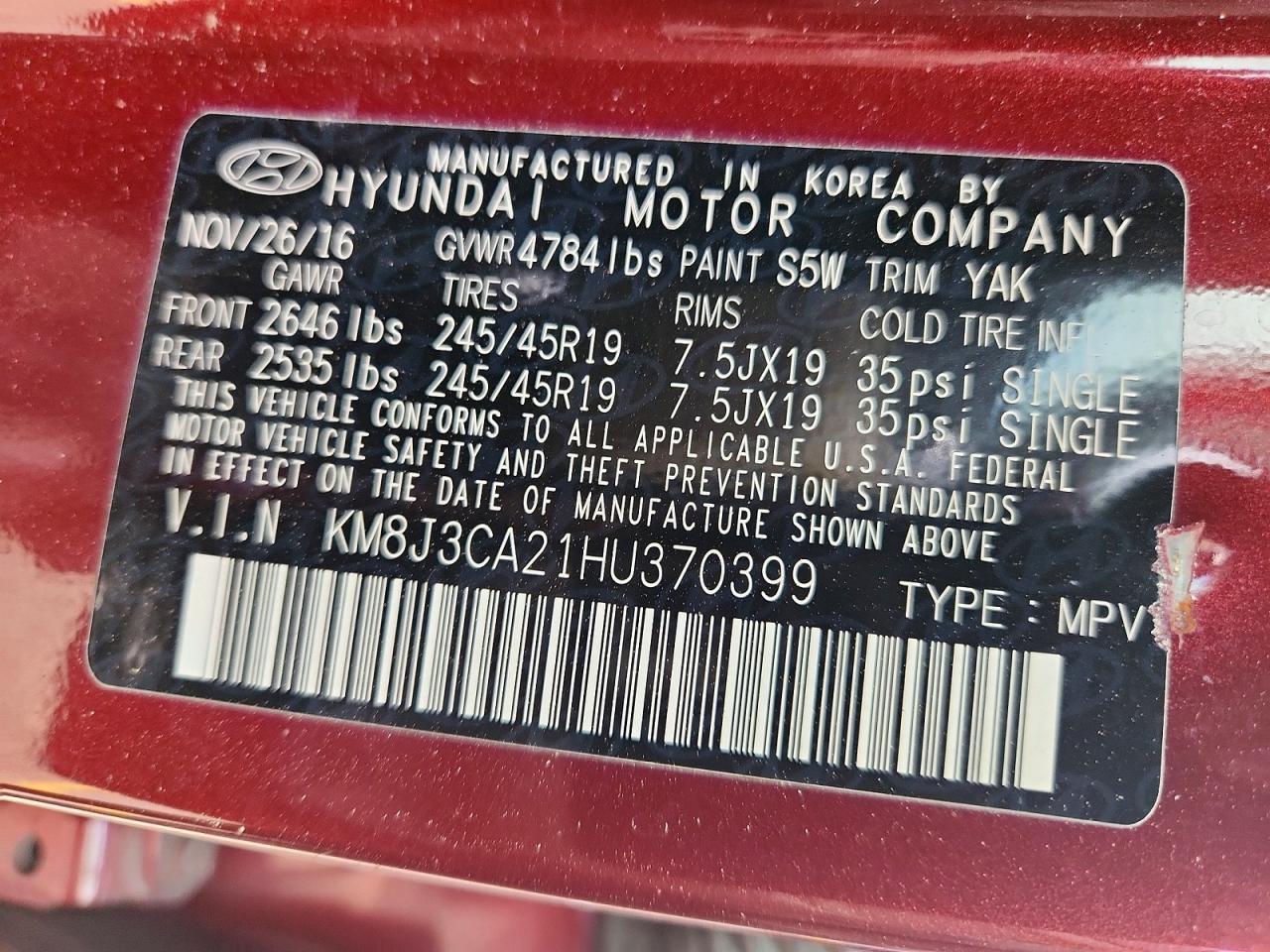 Hyundai TUCSON Limited
