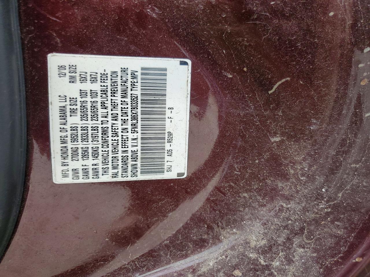 Honda Odyssey Exl