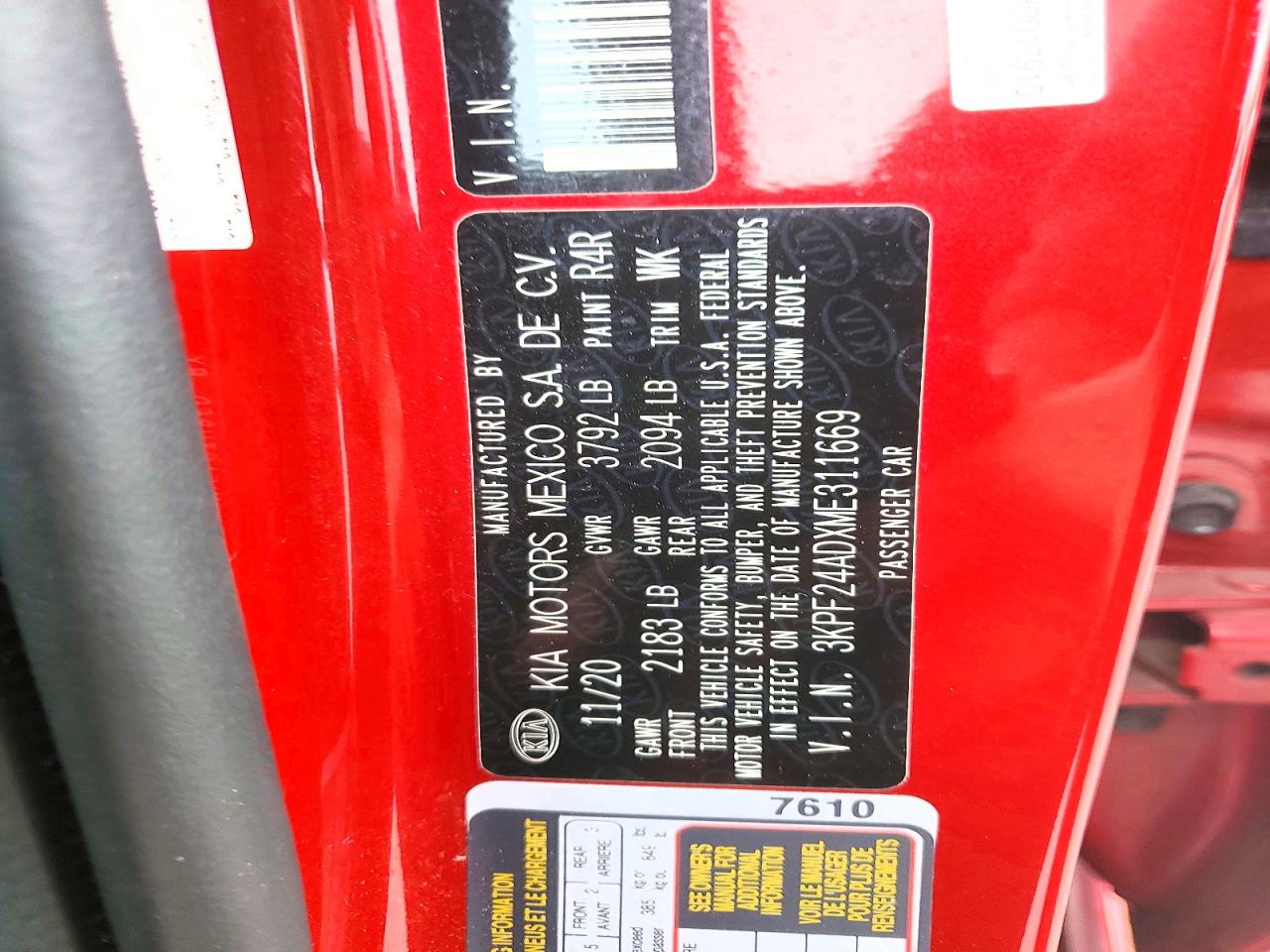 Kia Forte Lxs
