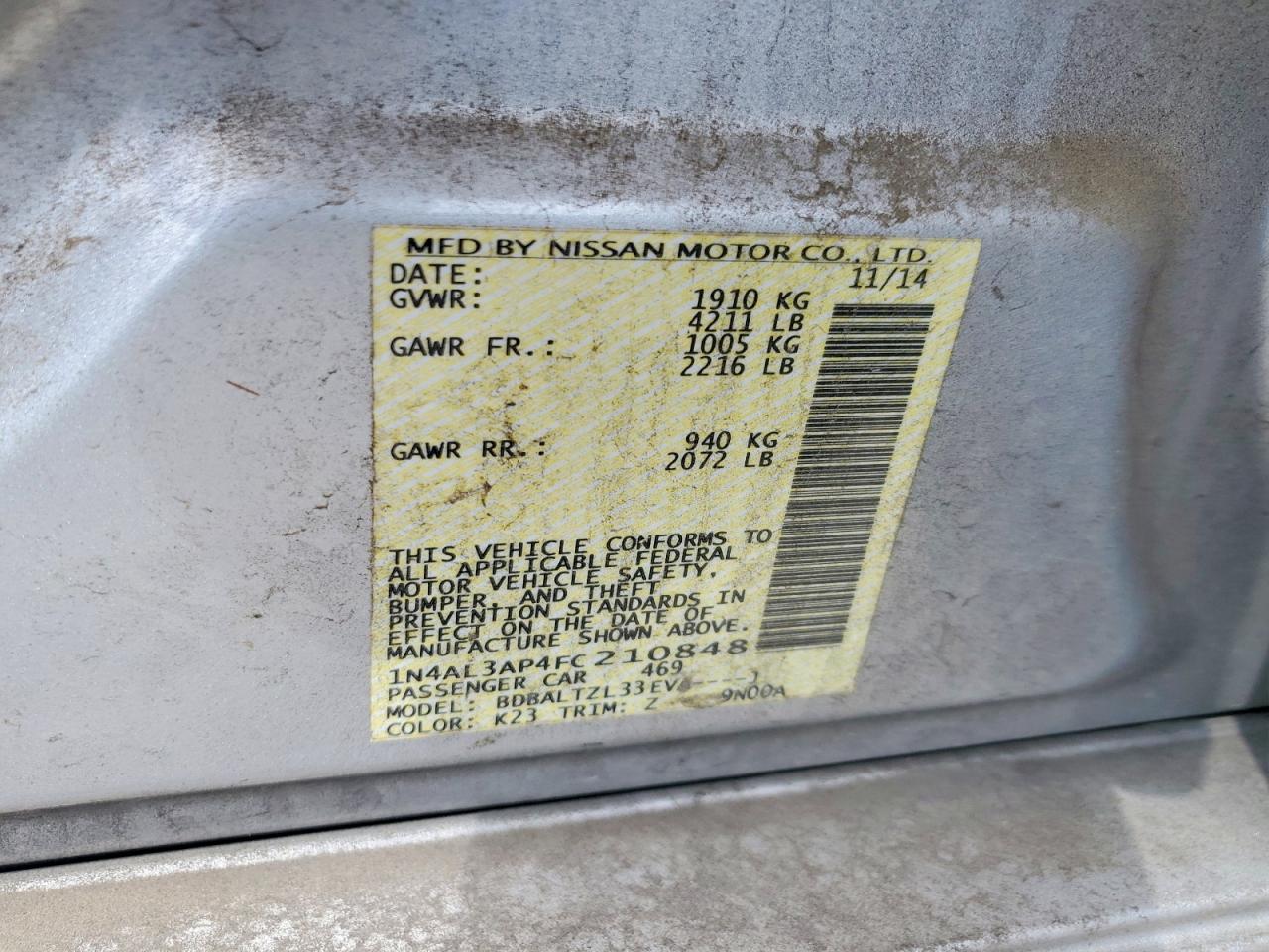 Nissan Altima 2.5 Sl