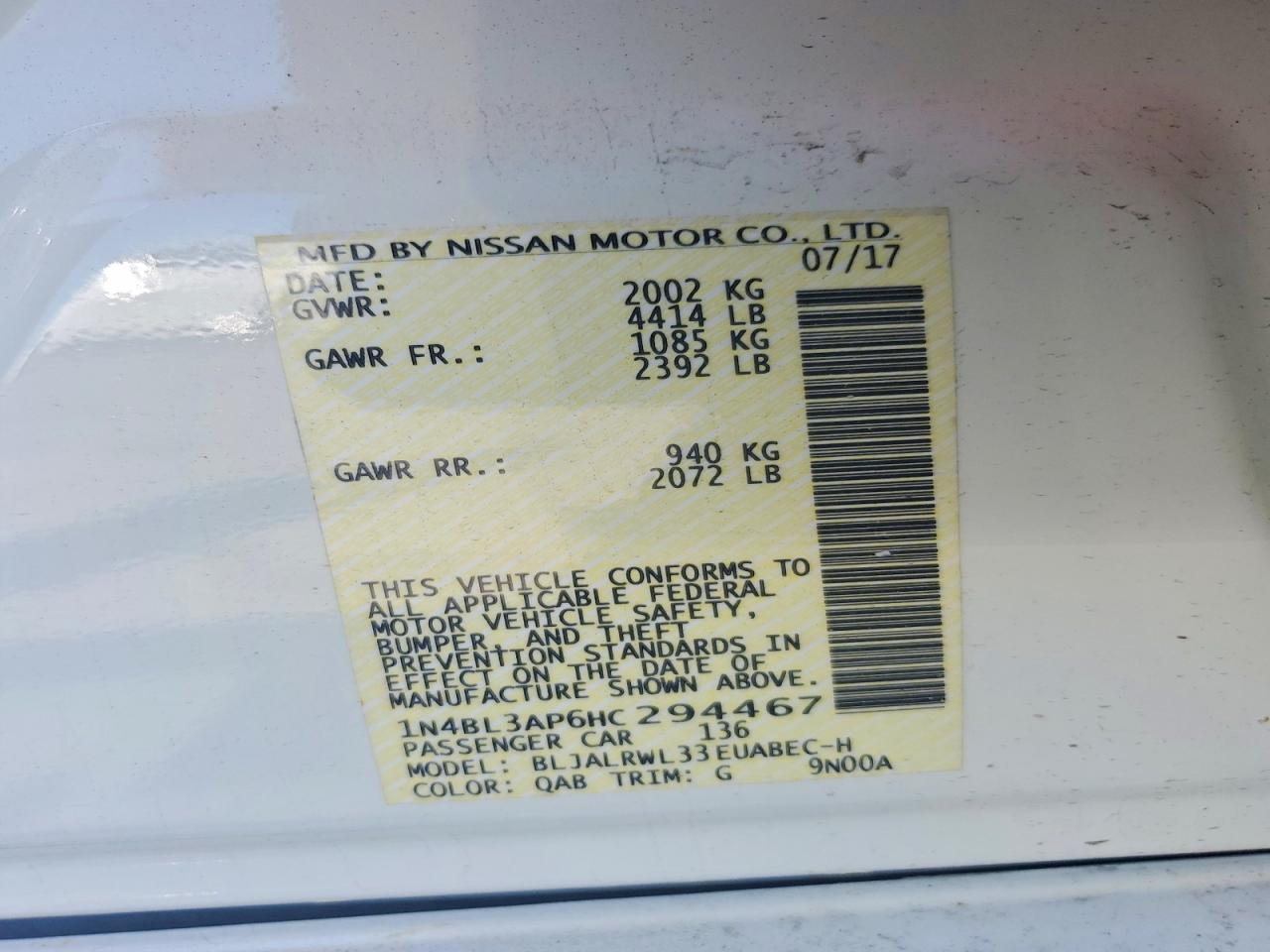 Nissan Altima 3.5 Sl