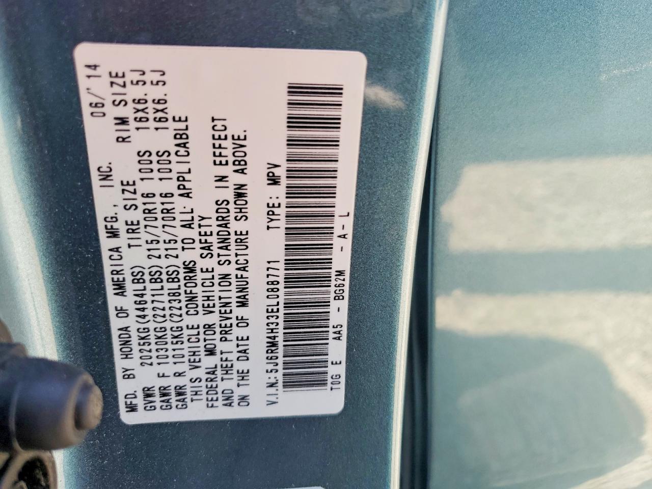 Honda Crv Lx