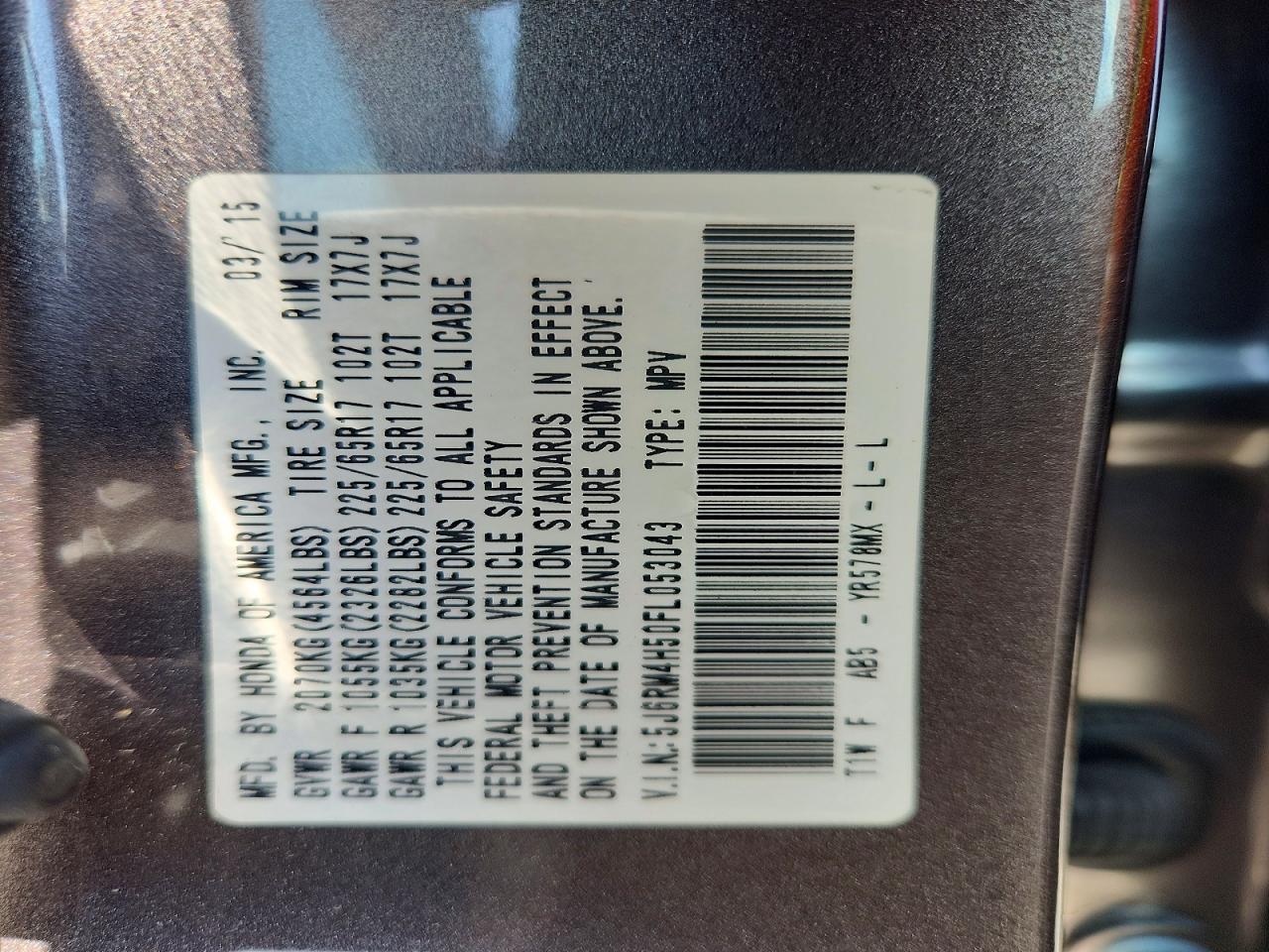 Honda Crv Ex