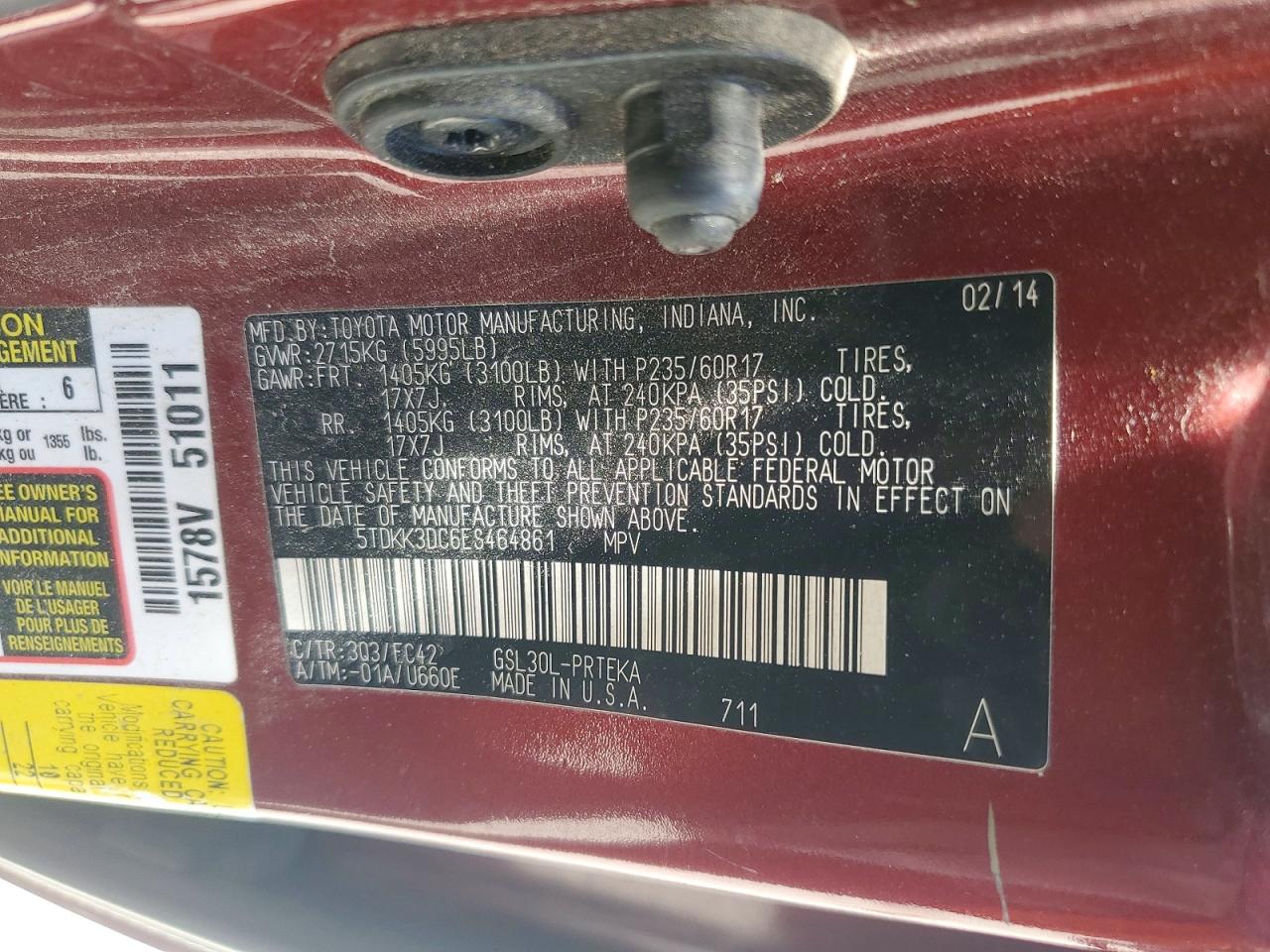 Toyota Sienna Le