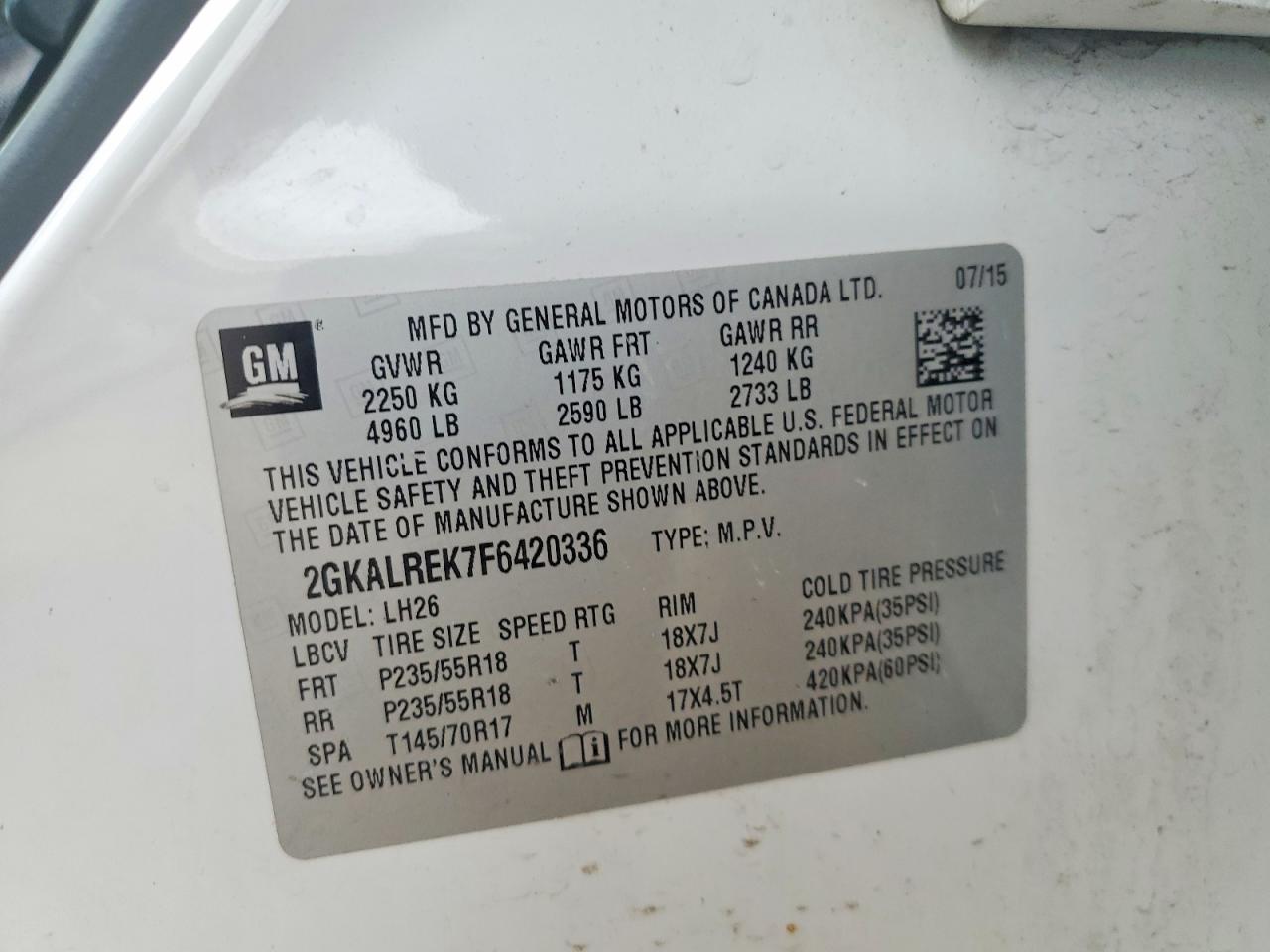 GMC Terrain Sle