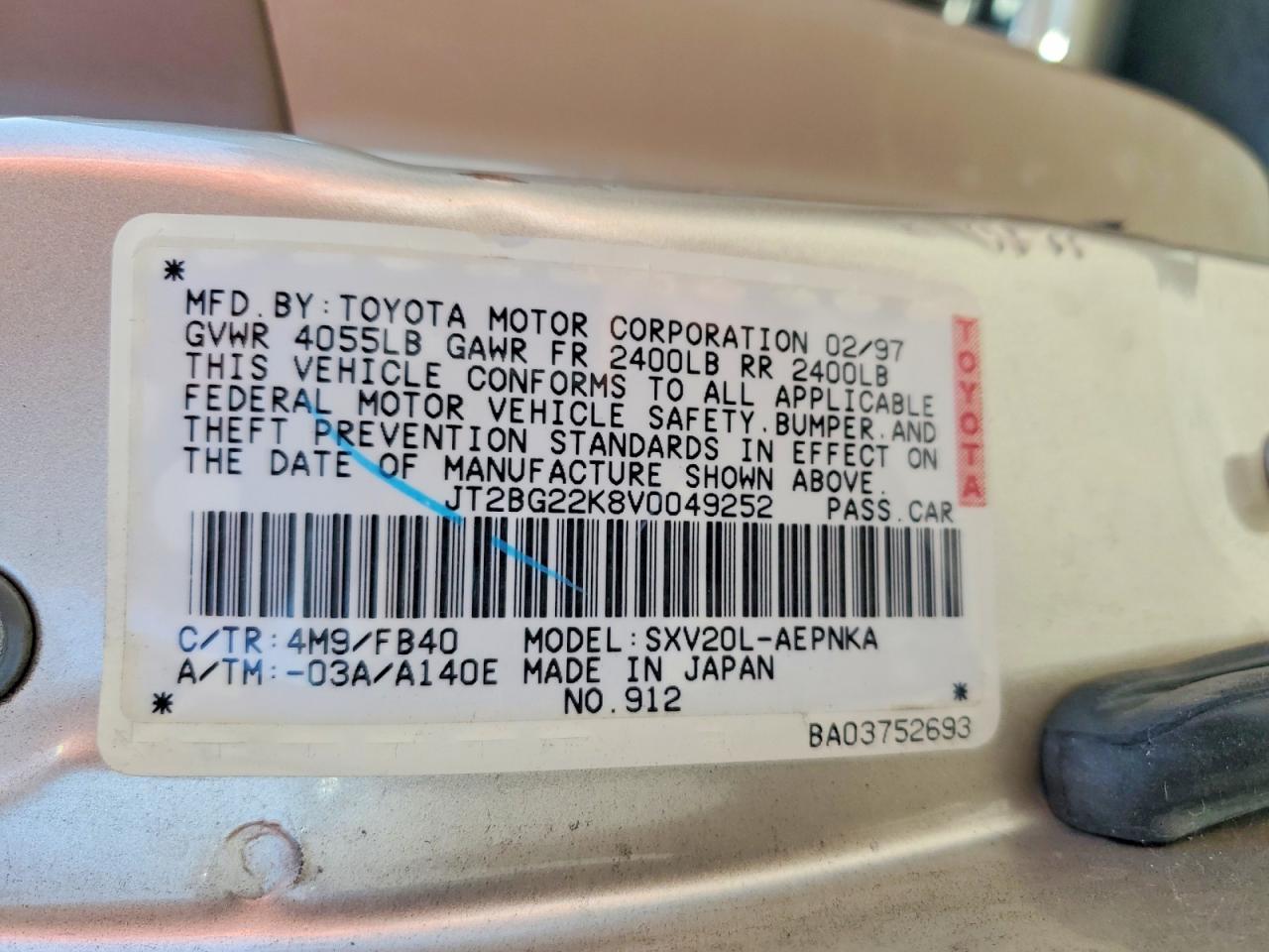 Toyota Camry Le