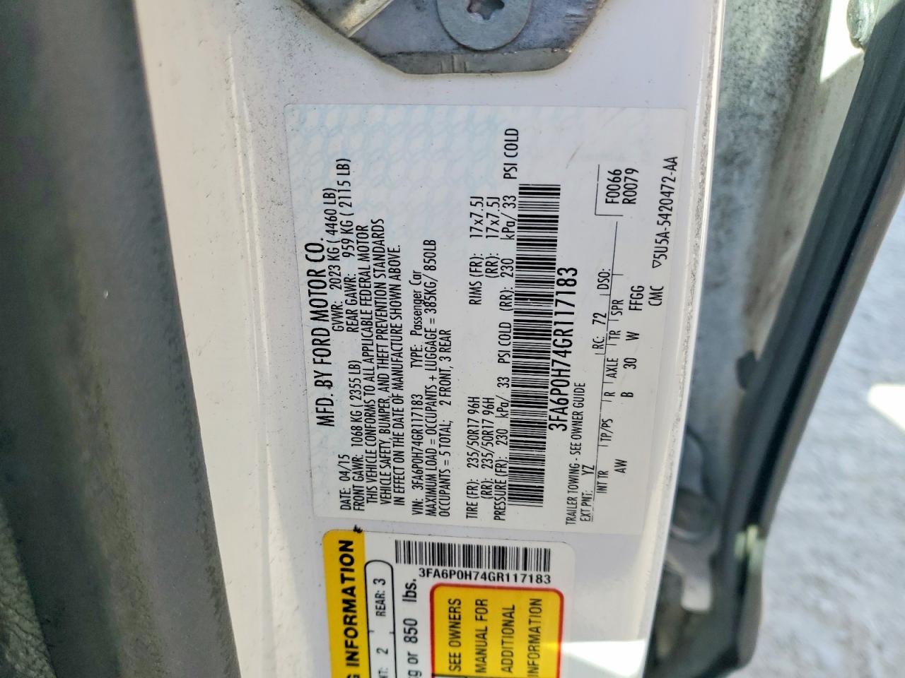 Ford Fusion Se