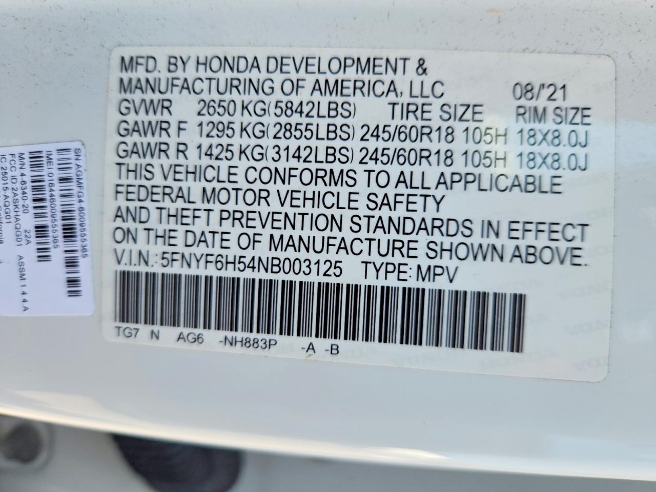 Honda Pilot Exl