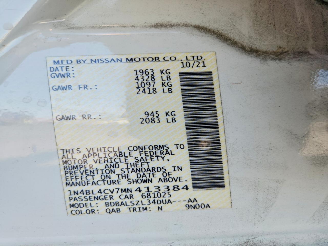 Nissan Altima Sr