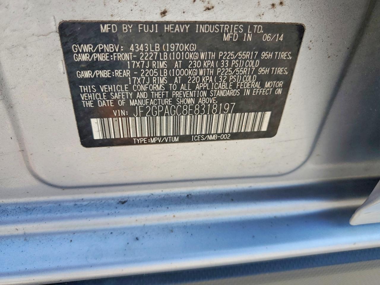 Subaru Xv 2.0 Limited