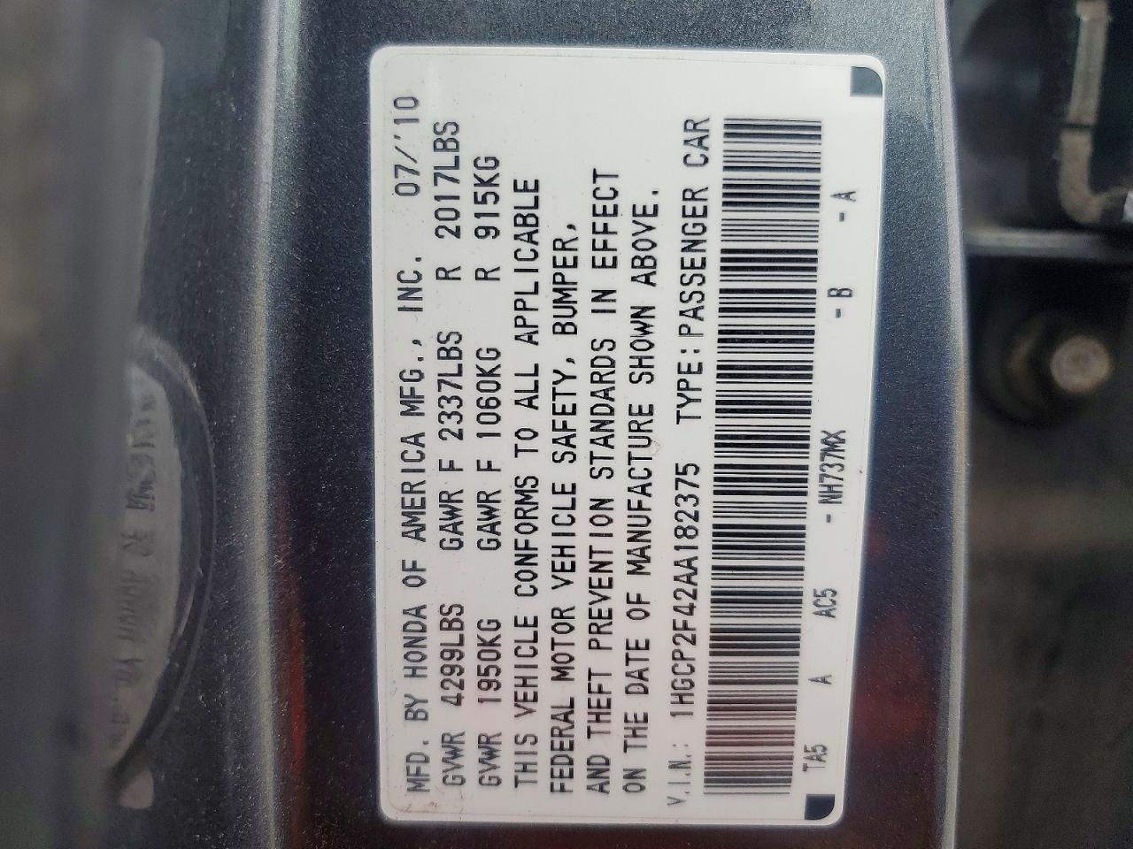 Honda Accord Lxp