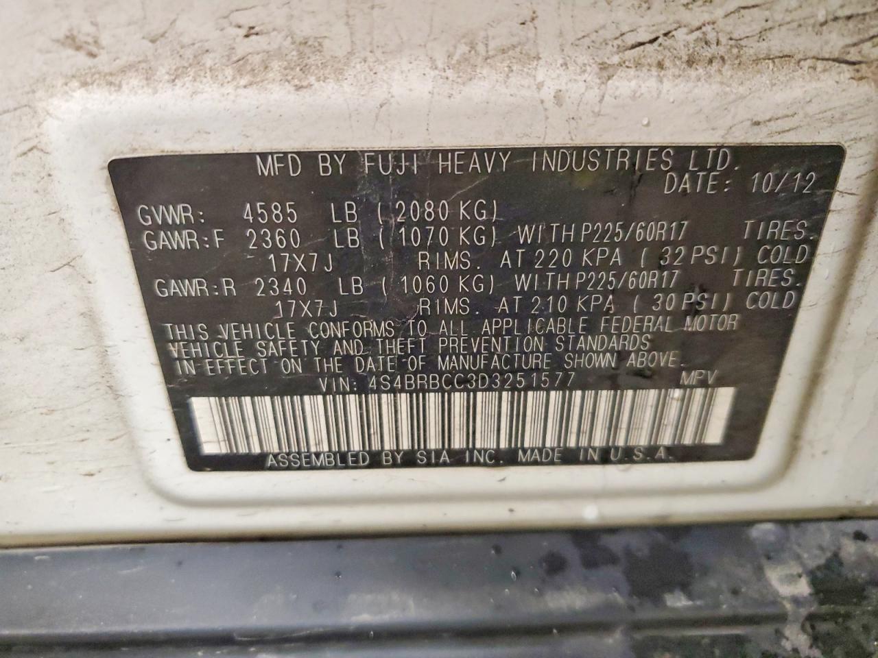Subaru Outback 2.5i Premium