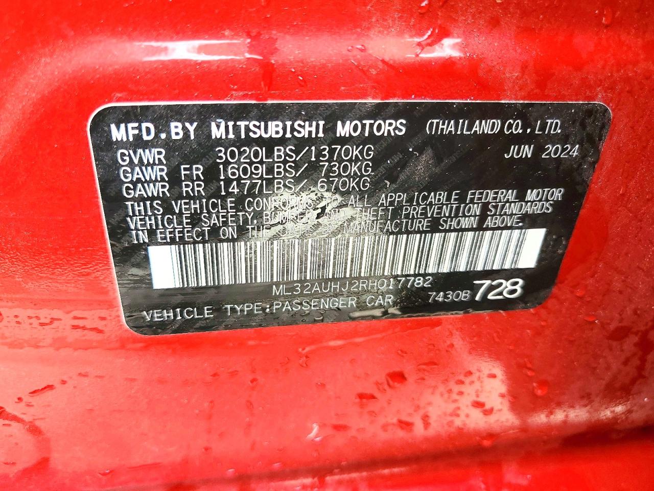 Mitsubishi Mirage Es
