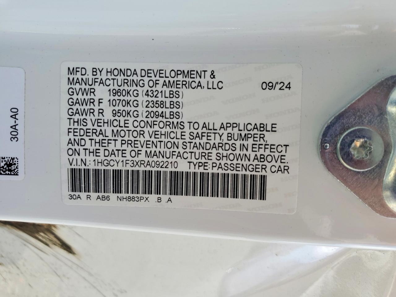 Honda Accord Ex