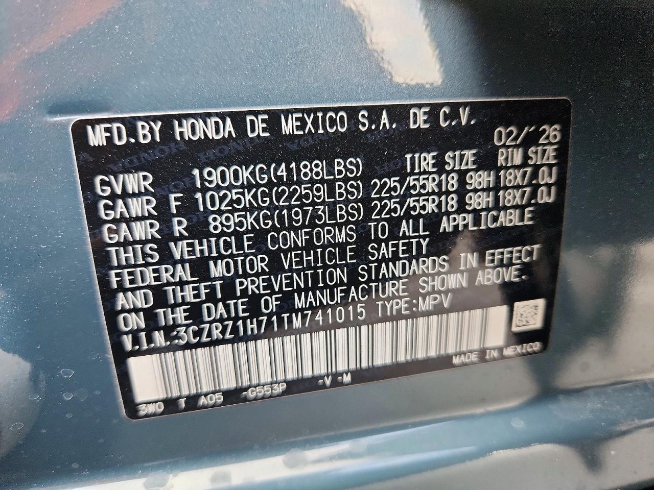 Honda HR-V Exl