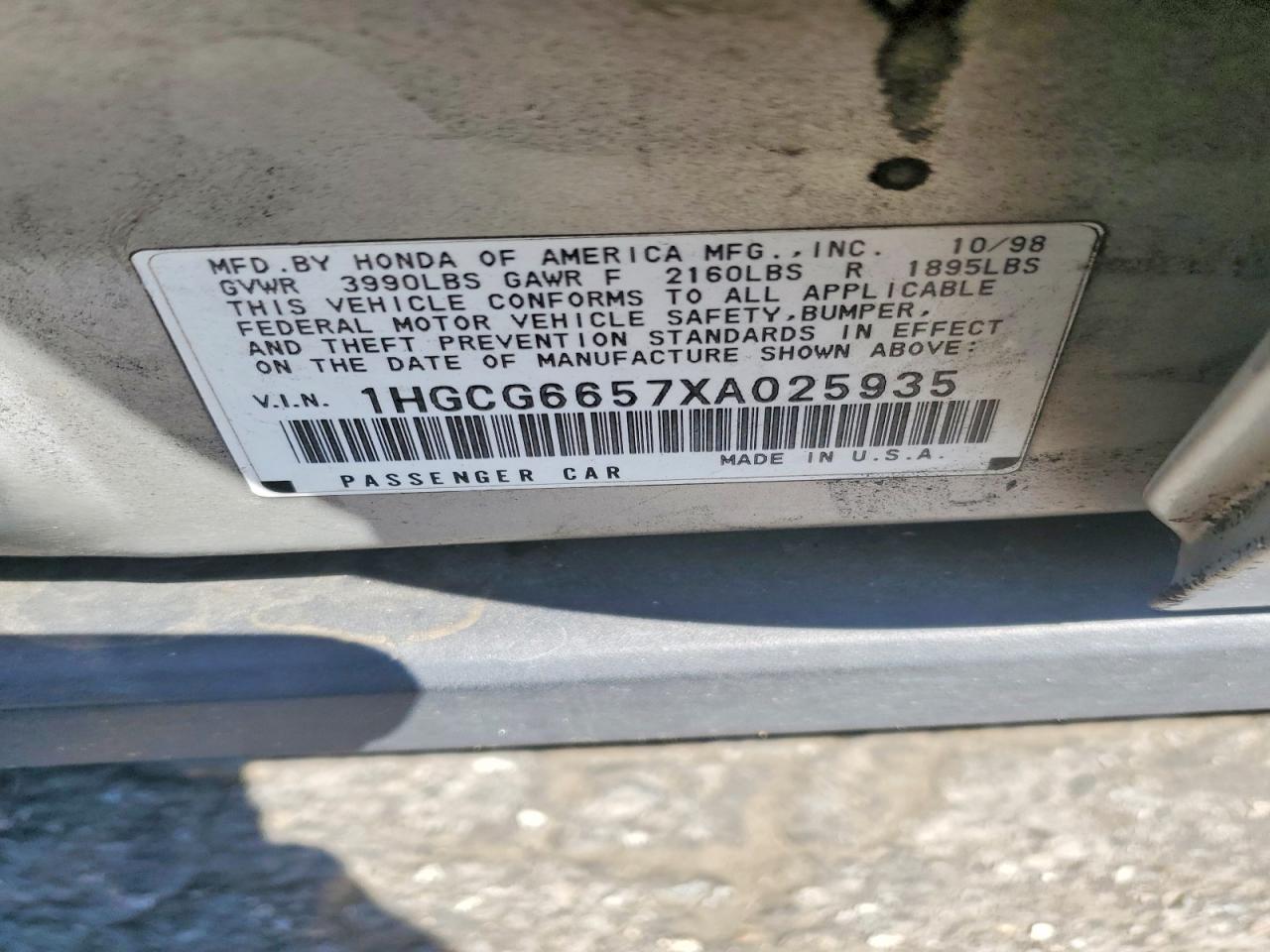 Honda Accord Lx