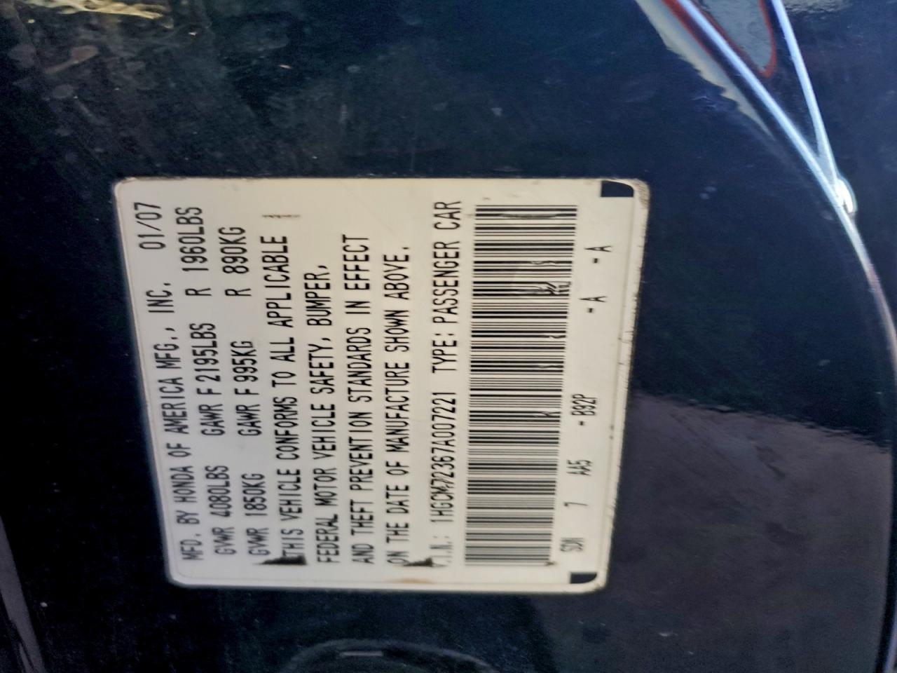 Honda Accord Lx