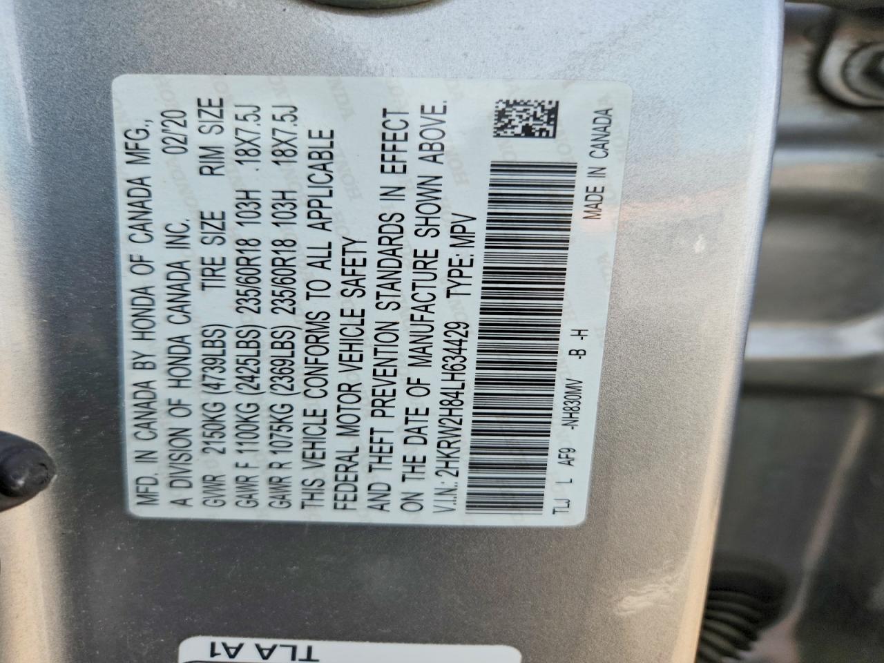Honda Crv Exl