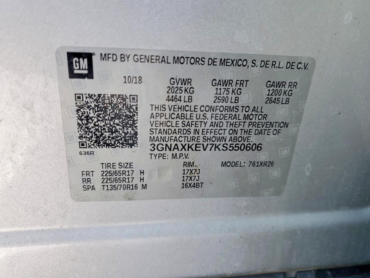 Chevrolet Equinox Lt