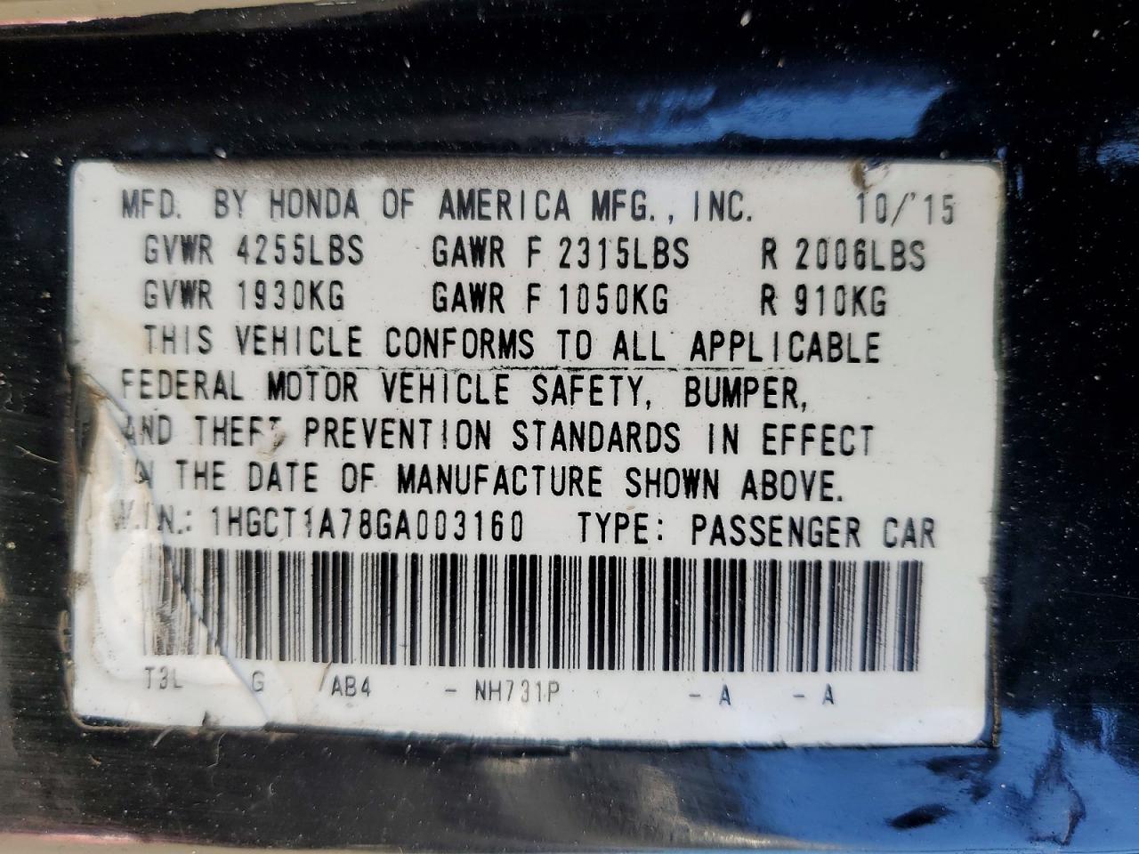 Honda Accord Ex