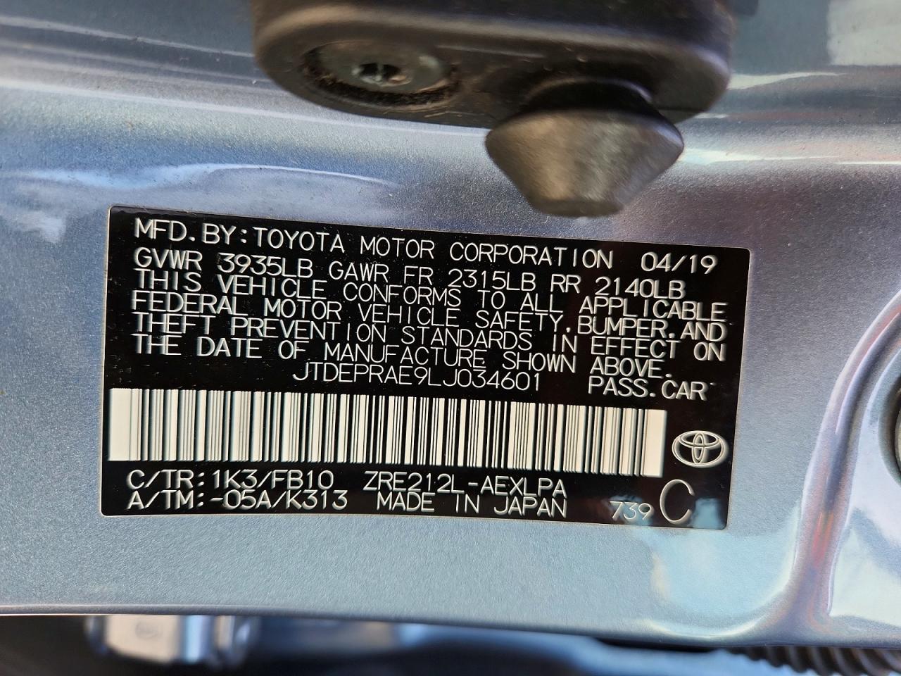 Toyota Corolla Le
