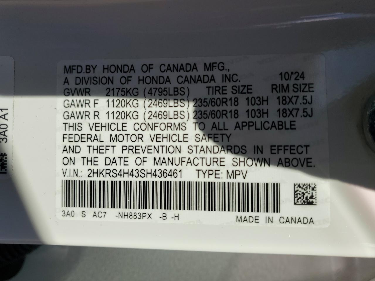 Honda Crv Ex