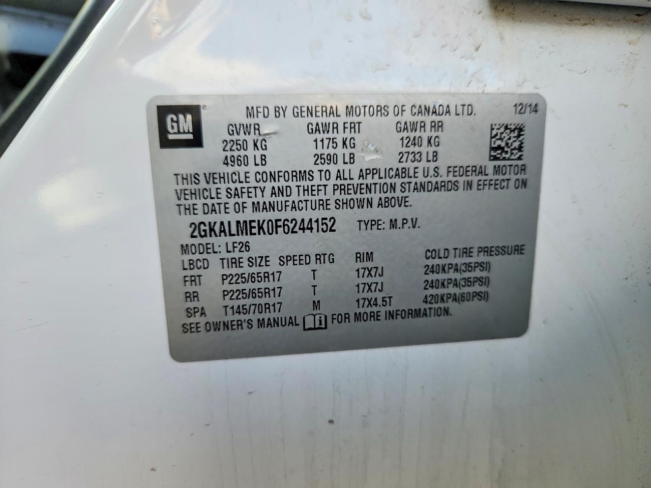 GMC Terrain Sle
