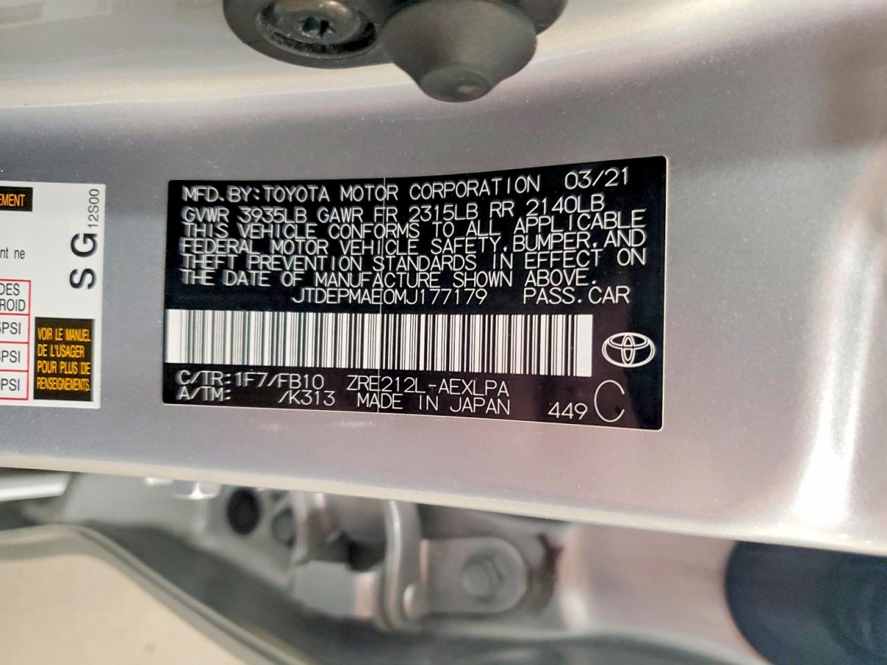 Toyota Corolla Le