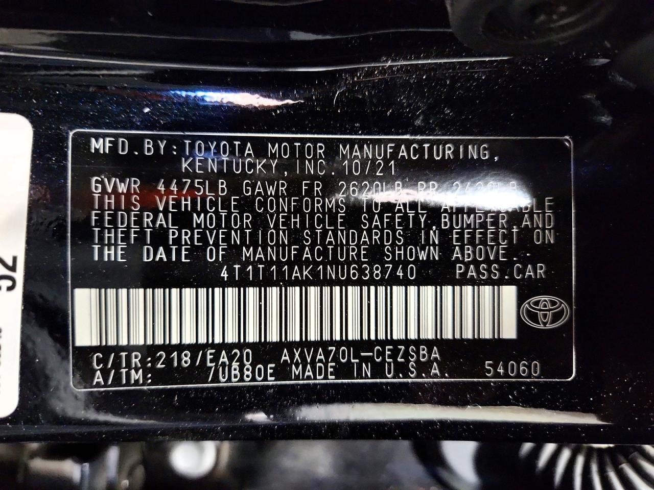 Toyota Camry Se