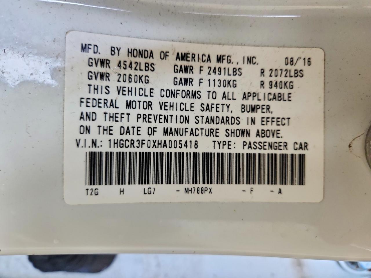 Honda Accord Exl