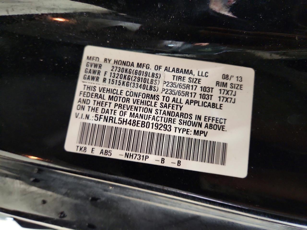 Honda Odyssey Ex