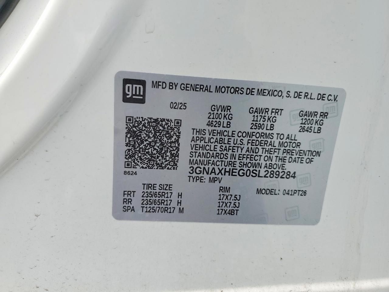 Chevrolet Equinox Lt
