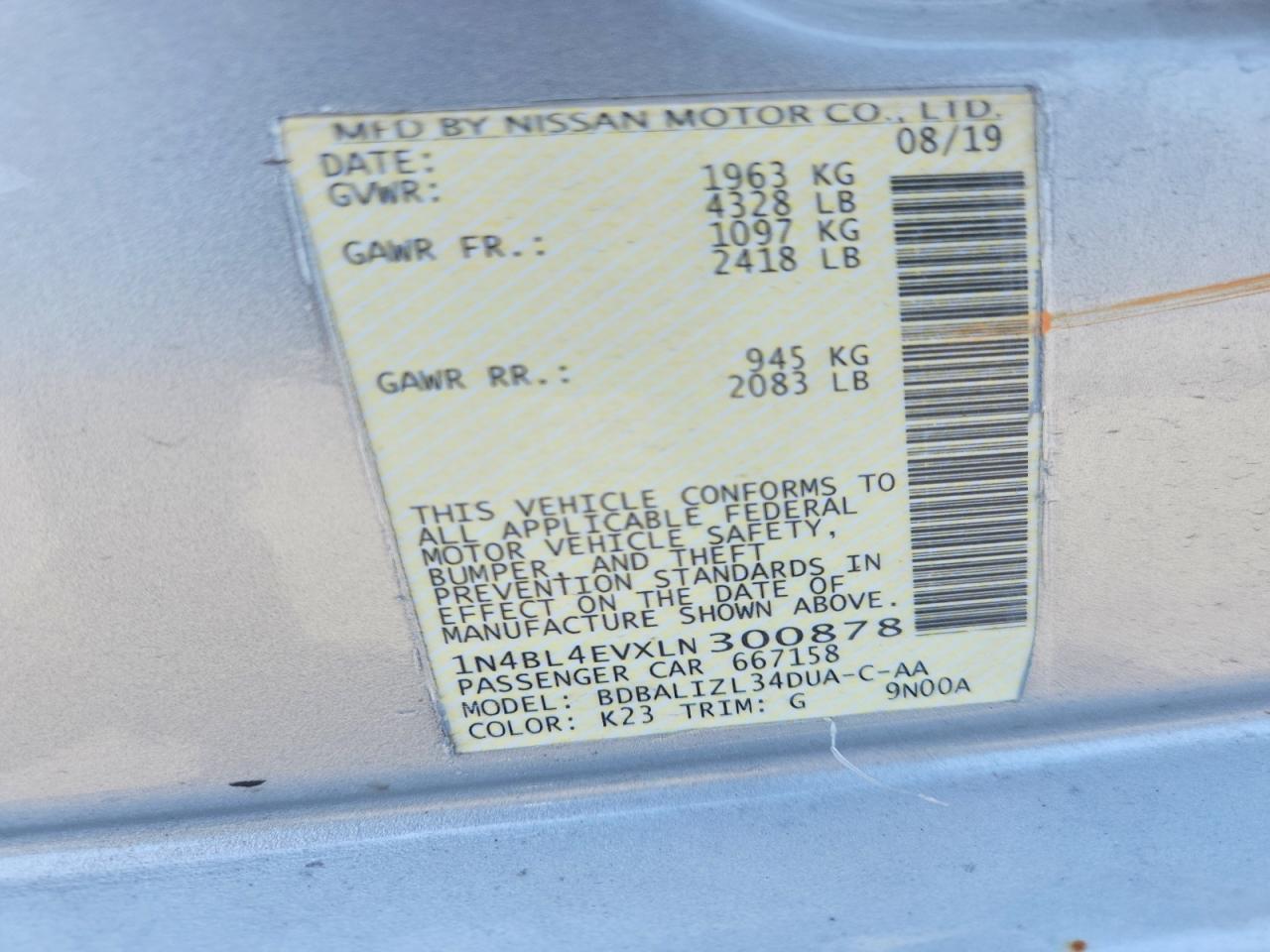 Nissan Altima Sl