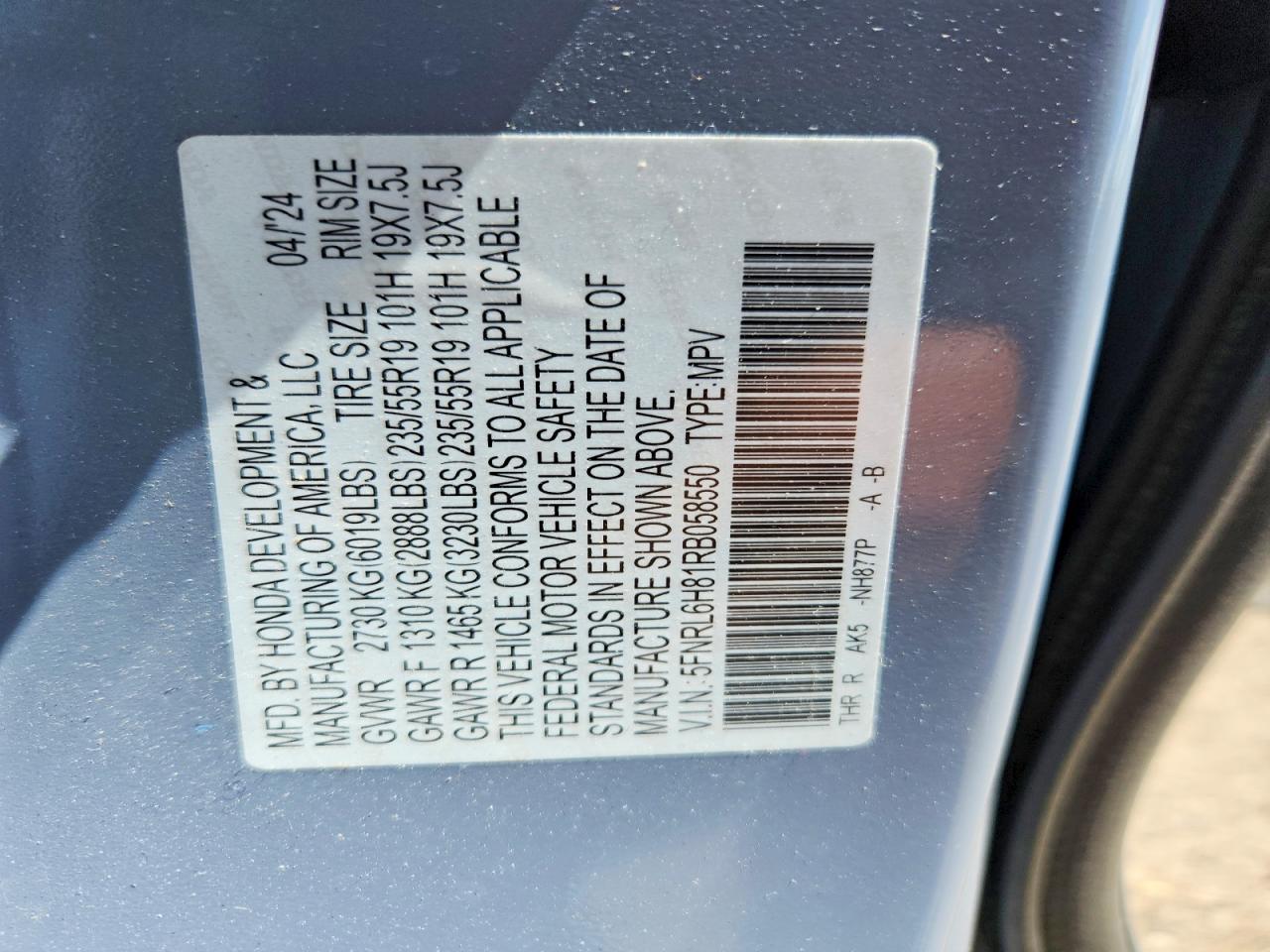 Honda Odyssey Touring