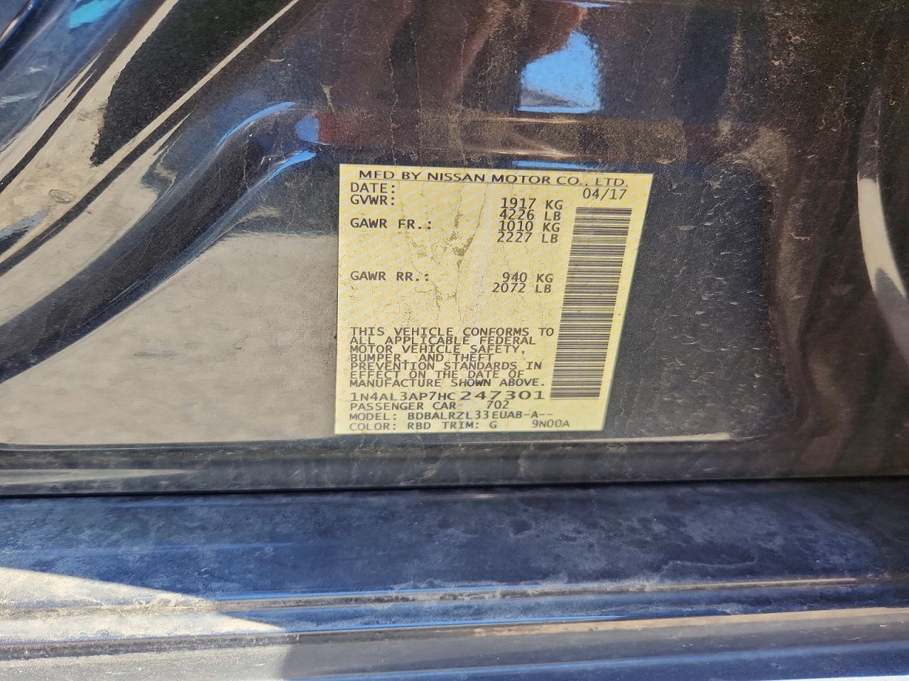 Nissan Altima 2.5 Sl
