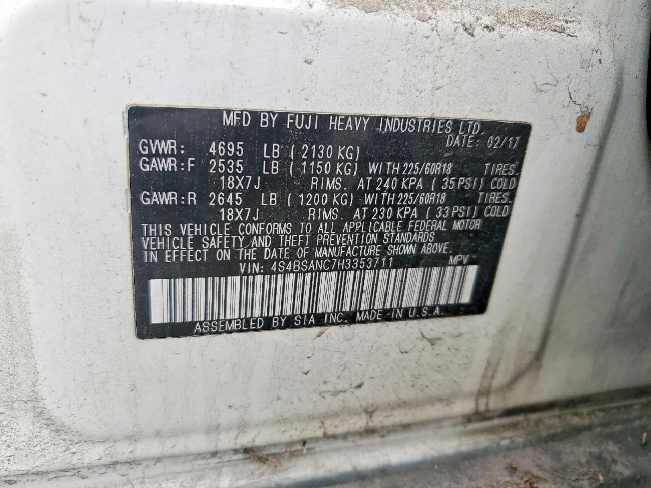 Subaru Outback 2.5i Limited