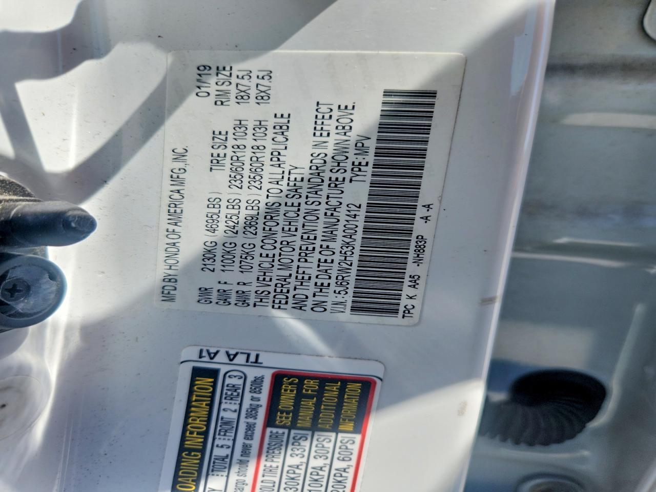 Honda Crv Ex