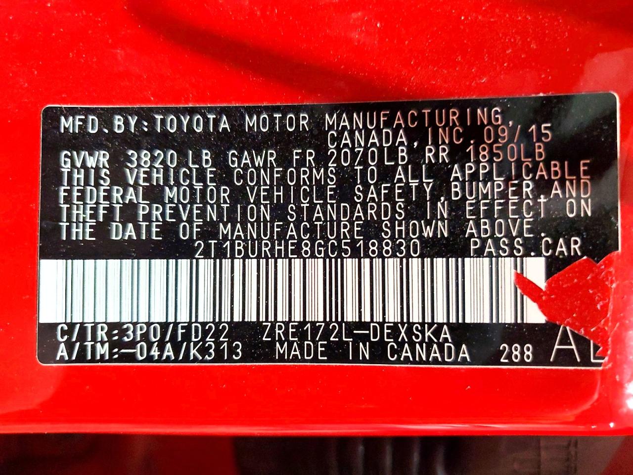Toyota Corolla S Special Edition