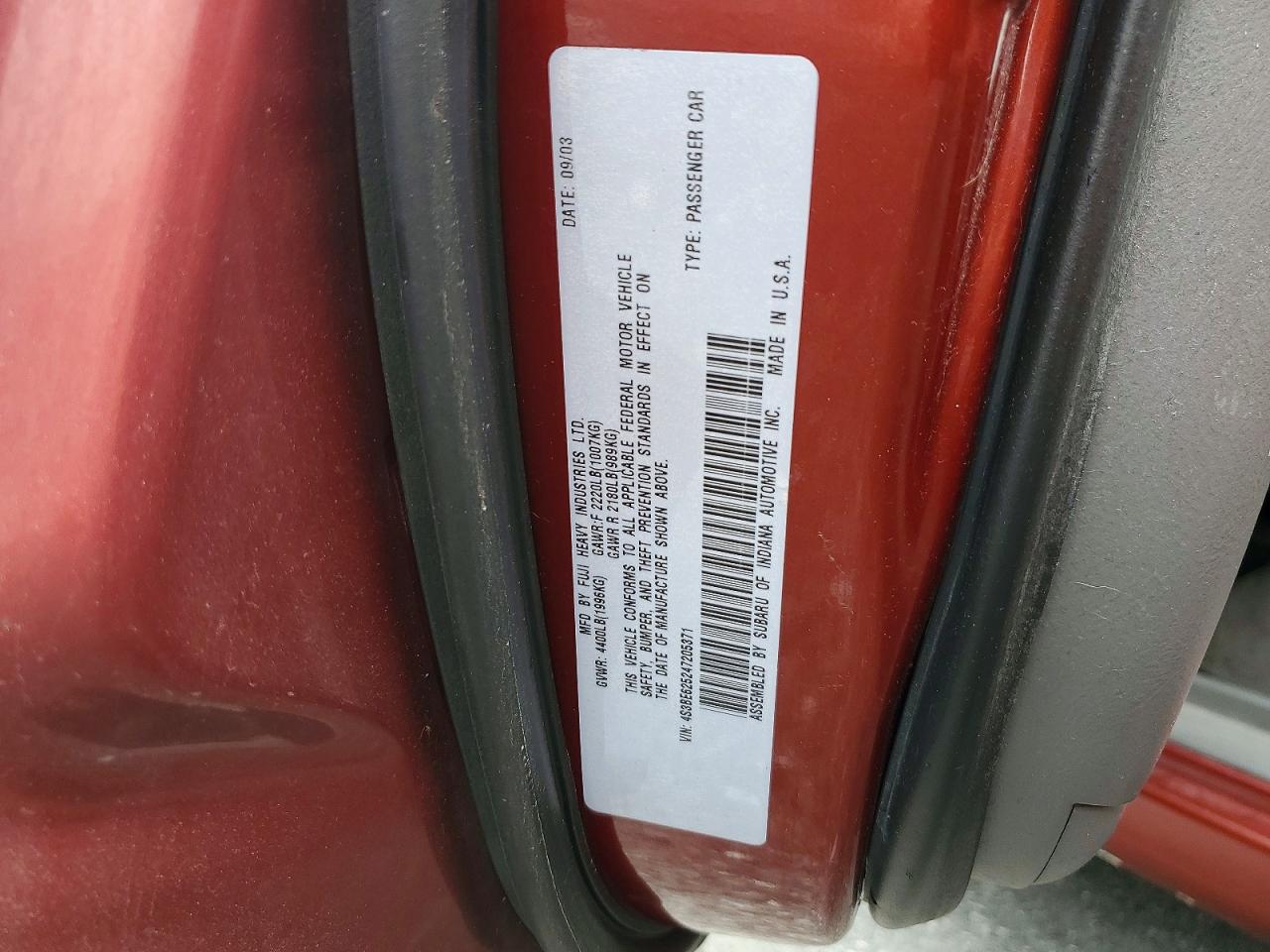 Subaru Legacy L Special