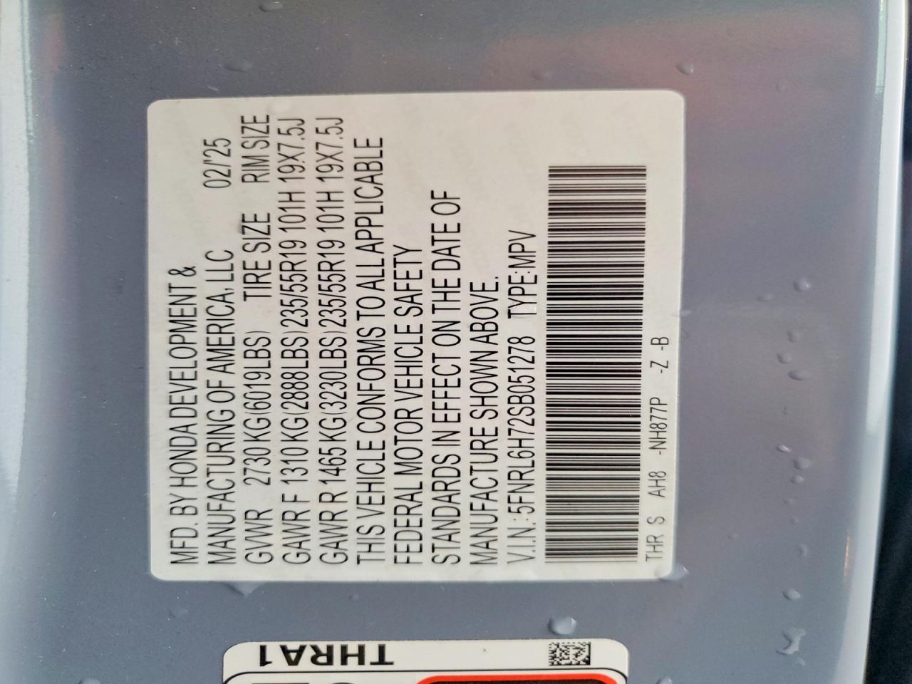 Honda Odyssey Sport-l