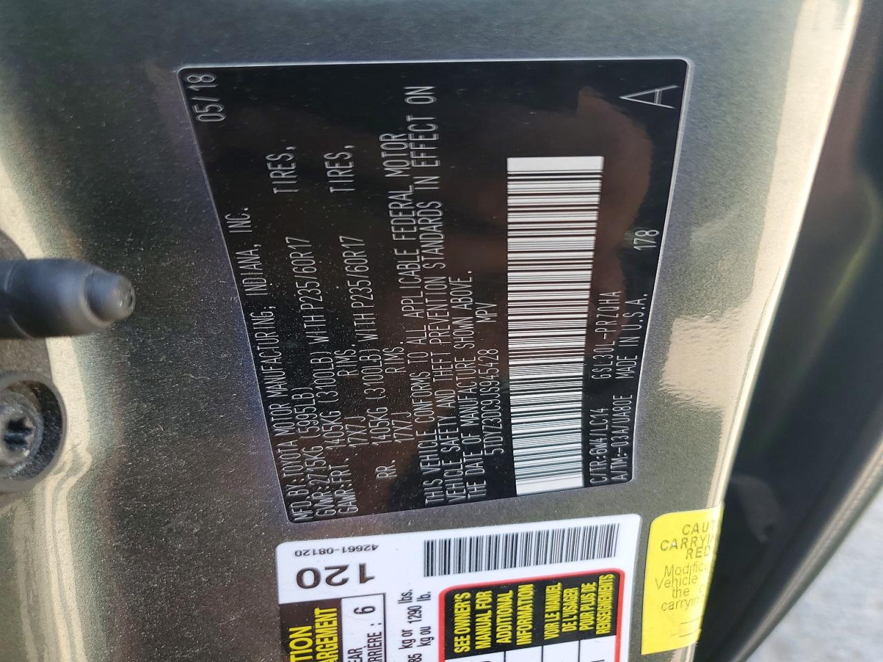 Toyota Sienna Xle 8-passenger