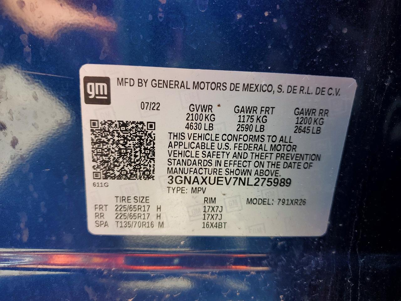 Chevrolet Equinox Lt