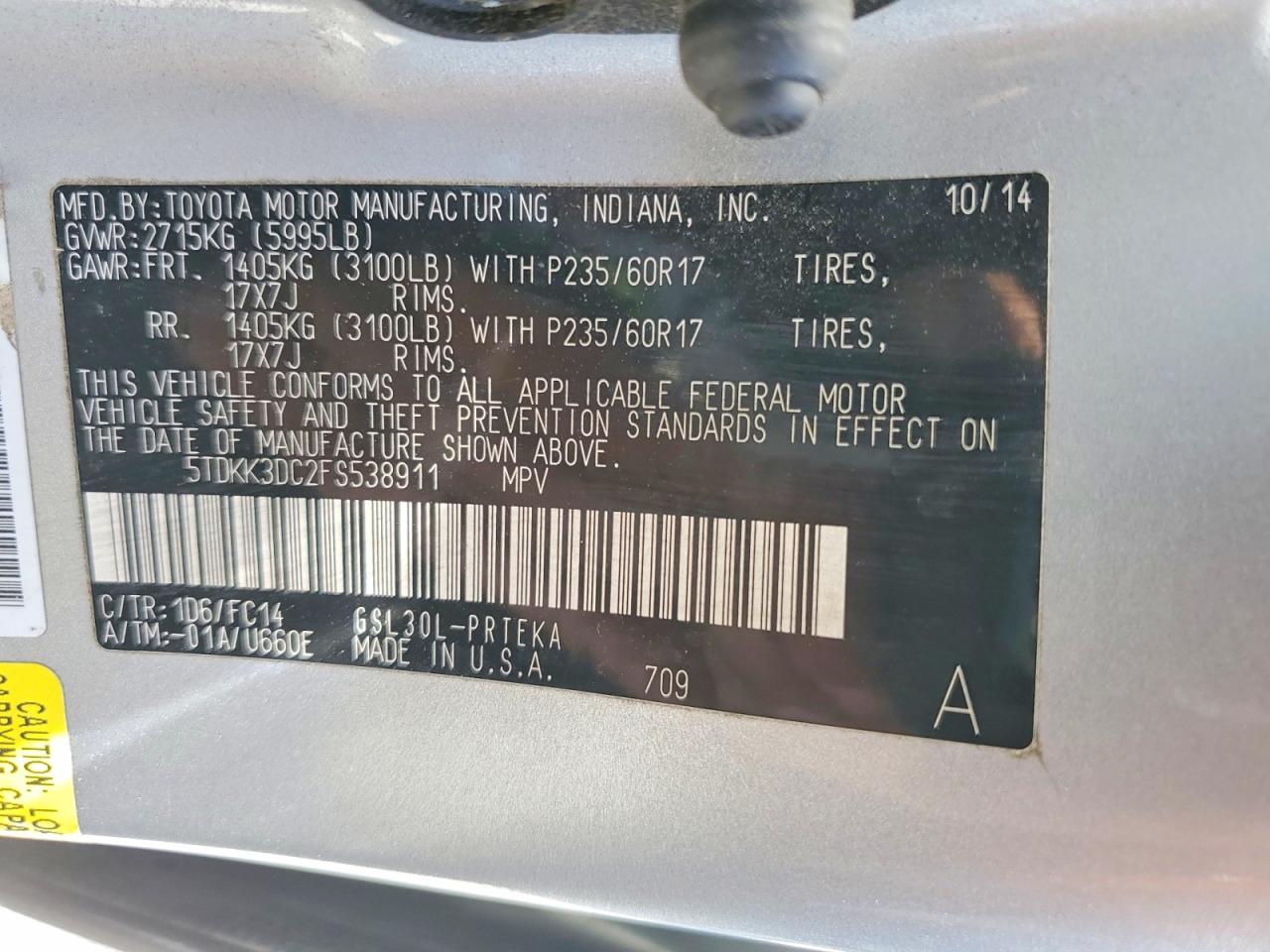 Toyota Sienna Le