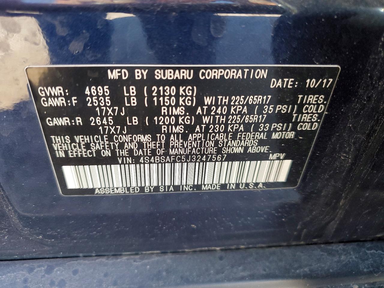Subaru Outback 2.5i Premium