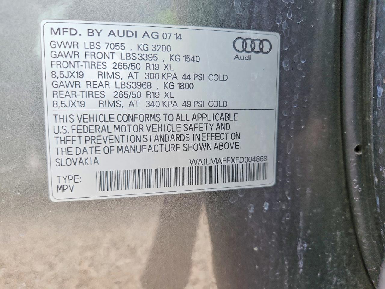 Audi Q7 Tdi Premium Plus