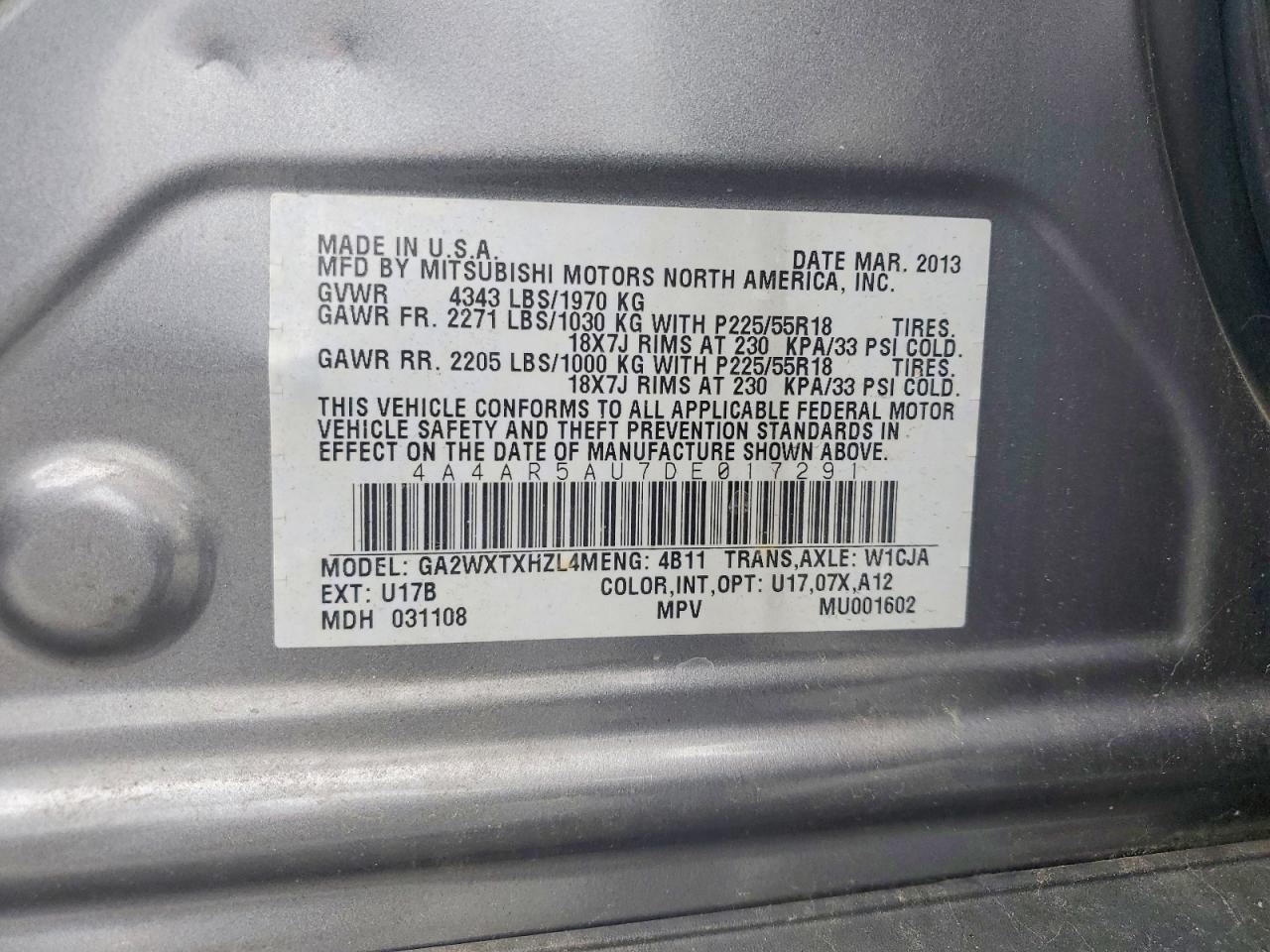 Mitsubishi Outlander Le